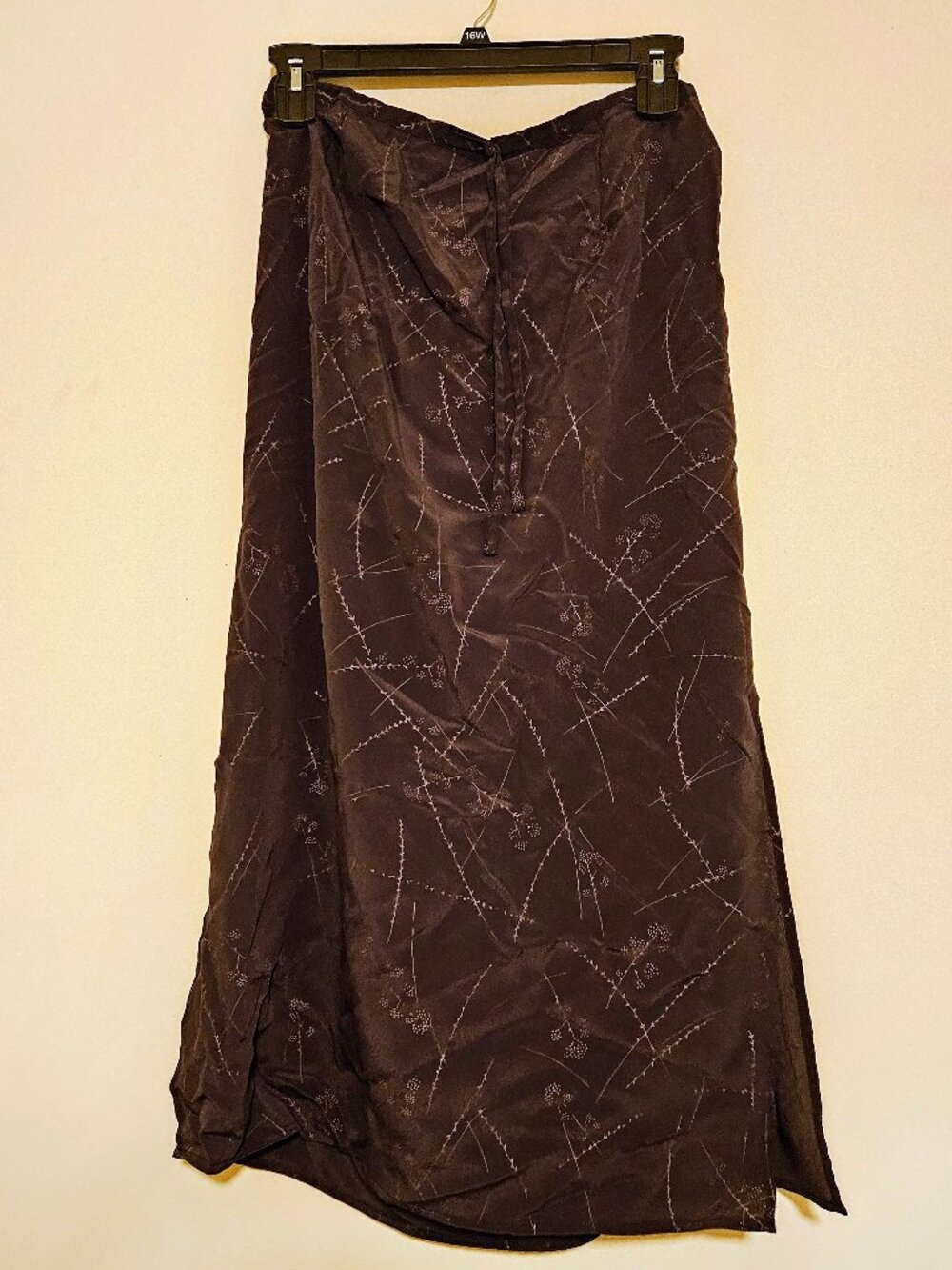 Venezia Jeans 14/16 Average Brown Midi Skirt Elastic Waist Boho